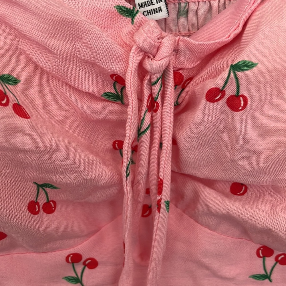 pink cherry dress - Picture 3 of 3